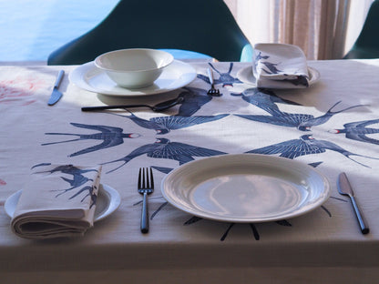 Swallows Madala Cotton Table Cloth