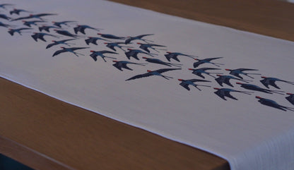 Swallows Return Table runner